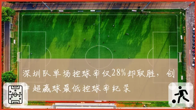 深圳队单场控球率仅28%却取胜，创中超赢球最低控球率纪录