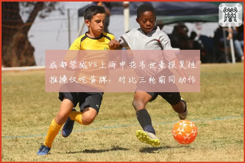 成都蓉城vs上海申花韦世豪报复性推搡仅吃黄牌，对比三轮前同动作直红处罚逻辑何在？